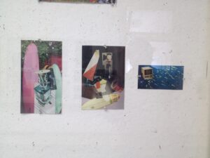 Tryptic collage of robots in water.