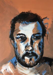 Untitled Self Portrait Acrylic on Canvas 2021