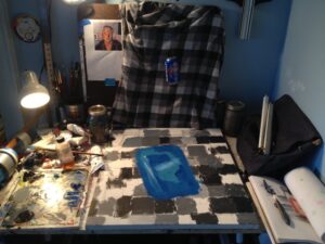 Still Life Unfinished 2015 Acrylic on Canvas