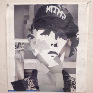 Self-Portrait Collage 2015, Collage on Paper