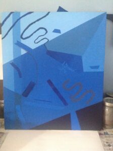 Garbage painting 2015 Acrylic on canvas
