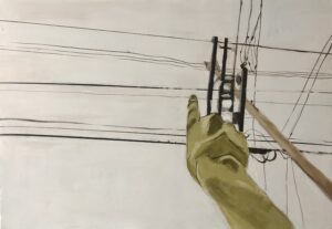 Powerlines. Acrylic on Canvas 2021