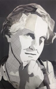 Self Portrait Collage - Collage on Paper 2013