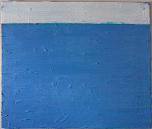 Title: The Abyss Breathes (alt title Bathysphere) * Year: 2025 * Materials: Acrylic on canvas * Dimensions: 28 x 23.5 inches
