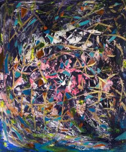 Neural Blossoming, 2025 20 x 24 inches, Acrylic on canvas