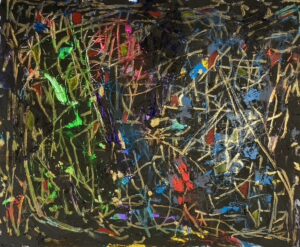 Active Entanglement, 2025 From the series Every Efflorescence Acrylic and modeling paste on canvas 60.96 x 50.8 cm