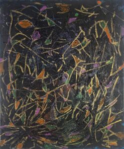 Cerebral Scars, 2025 From the series Every Efflorescence Acrylic and modeling paste on canvas 50.8 x 60.96 cm